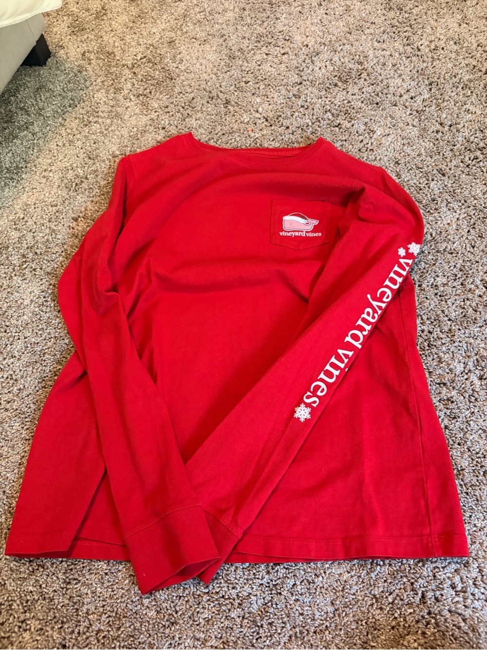 Vineyard Vines Bright Red Cotton Tee